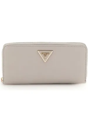 Guess Accessoarer, Dam, ONE Size, Laurel Slg Medium Zi Wallet Ivory
