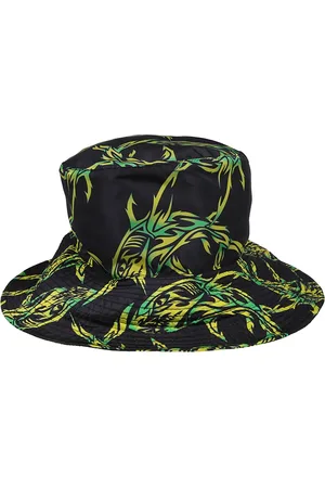 Msgm Accessoarer, Herr, M, Tribal Shark Print Bucket Hat