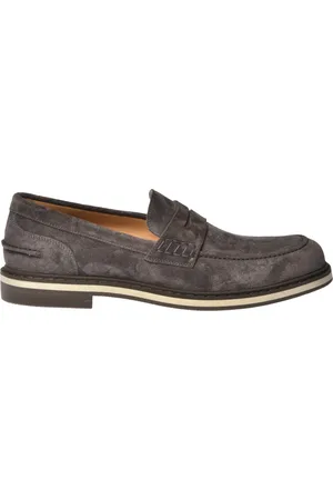 BALDININI Skor, Herr, 42 EU, Grey suede loafer