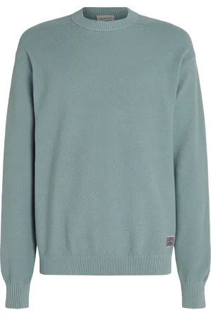 Calvin Klein Stickade tröjor & koftor, Herr, XL, Bomull, Clear Sweater Cotton Bouclé