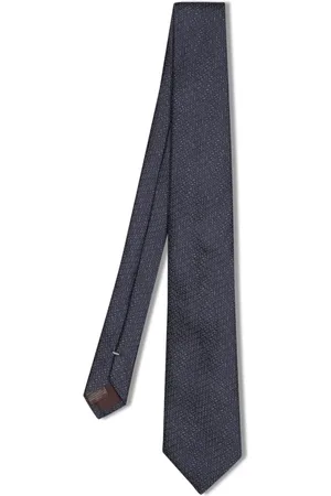 CANALI Accessoarer, Herr, ONE Size, Elegant Geometrisk Sidenslips