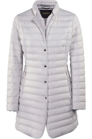 MOORER Kappa, Dam, 2Xs, Elegant Lång Jacka Acqua Linje