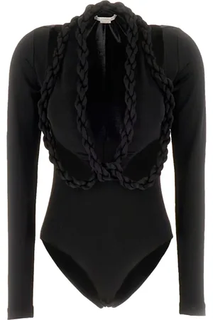 Stella McCartney Topp, Dam, S, Djup V-ringad Body med Utskärningar
