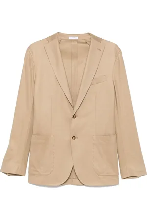 Boglioli Jacka, Herr, 2Xl, Bomull, Brun knappförsedd jacka med fickor