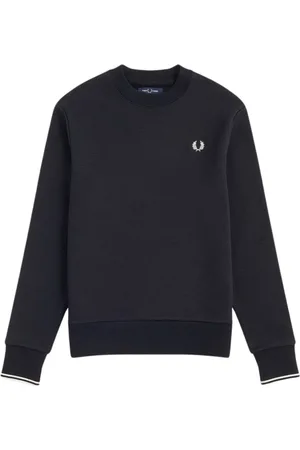 Fred Perry Sweatshirts & Hoodies, Herr, S, Bomull, Curl Backflow Sweatshirt