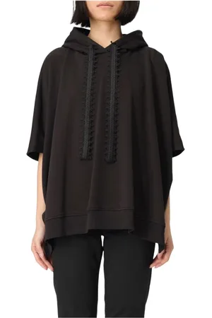 Dondup Sweatshirts & Hoodies, Dam, S, Bomull, Huvtröja i bomull med broderi