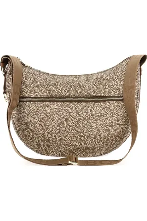 Borbonese Väska, Dam, ONE Size, Läder, Luna Bag Middle Hobo Axelväska