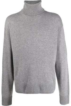OFF-WHITE Stickade tröjor & koftor, Herr, S, Kashmir, Basic Stickad Polotröja