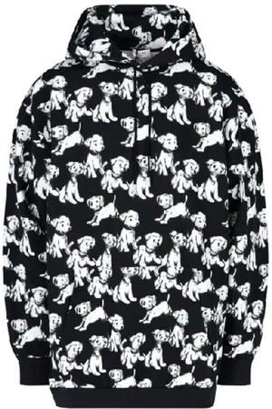 Céline Sweatshirts & Hoodies, Herr, S, Bomull, Hoodie med tryck av hundar