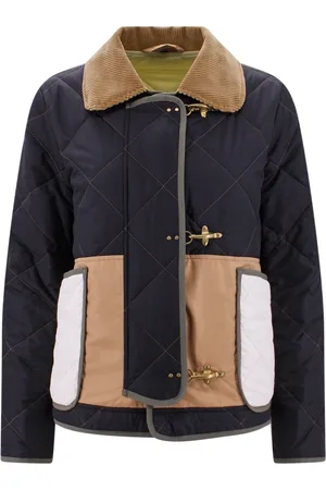 FAY Jacka, Dam, L, Polyester, Quiltad Jacka med Patchwork-Effekt
