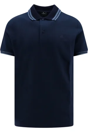 Etro Topp, Herr, 3Xl, Bomull, Pikétröja med Pegaso-broderi