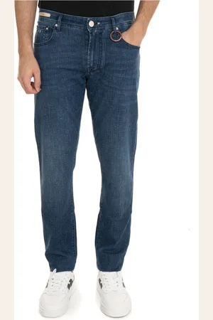sartoria tramarossa Jeans, Herr, W32, Denim, Sten Tvättad Denim Jeans