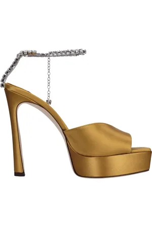 Jimmy Choo Skor, Dam, 39 EU, Läder, Sandaler Guld