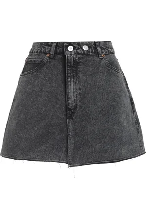 OUR LEGACY Kjol, Dam, S, Denim, Denim Mini Kjol med Logotyp Baktill