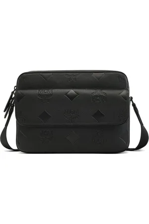 MCM Väska, Herr, ONE Size, Läder, Aren Messenger-väska i läder med Maxi-monogram