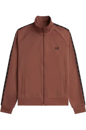 Fred Perry Sweatshirts & Hoodies, Herr, L, Bomull, Contrast Tape Track Jacket