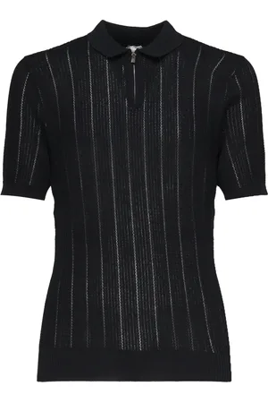 ELEVENTY Topp, Herr, 3Xl, Blårandig Polotröja Dragkedja