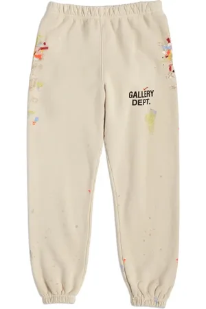 GALLERY DEPT. Byxor, Herr, L, Bomull, Handmålade Logo Sweatpants `Natural`