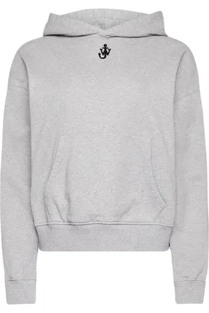 J.W.Anderson Sweatshirts & Hoodies, Dam, M, Bomull, Ankare Broderi Cropped Hoodie