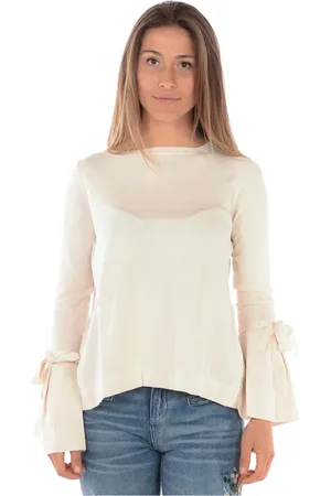 Liu Jo Stickade tröjor & koftor, Dam, L, Cozy Knit Sweater Pullover