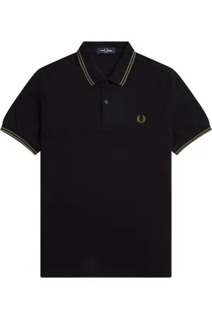 Fred Perry Topp, Herr, XL, Bomull, Klassisk bomullspikétröja med dubbelrand