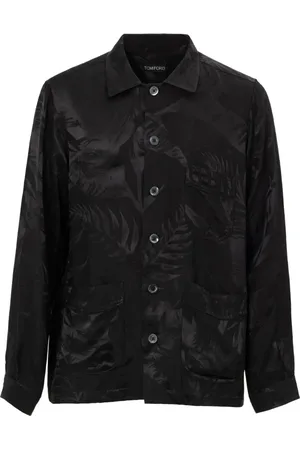 Tom Ford Skjorta, Herr, L, Svart skjorta med framfickor
