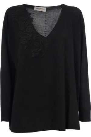 ERMANNO SCERVINO Stickade tröjor & koftor, Dam, L, V-ringad stickad tröja