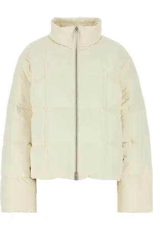 Jil Sander Jacka, Dam, XS, Polyester, Ivory Polyester Dunjacka