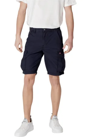 Napapijri Shorts, Herr, W31, Bomull, Blå Bomullsshorts med Flera Fickor