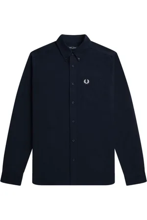 Fred Perry Skjorta, Herr, L, Bomull, Oxford Skjorta