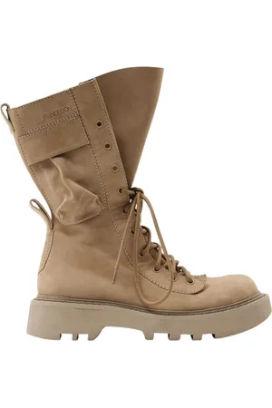 J.W.Anderson Skor, Dam, 37 EU, Läder, Taupe Läder Kängor
