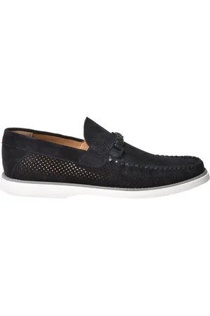 BALDININI Skor, Herr, 42 1/2 EU, perforated suede loafer