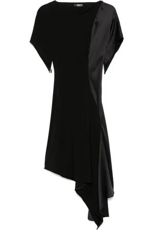 MUGLER Klänning, Dam, S, Asymmetrisk plisserad klänning