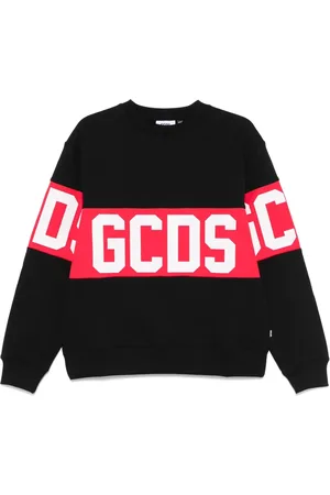 GCDS Sweatshirts & Hoodies, Herr, XS, Svart Crewneck Tröja