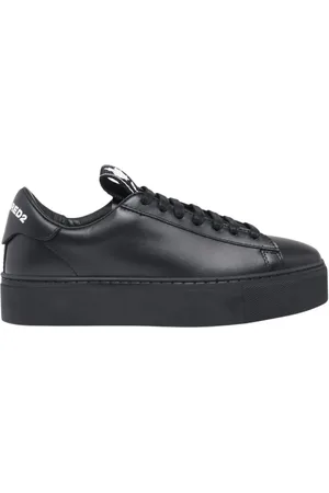 Dsquared2 Skor, Dam, 37 EU, Läder, Evolution Tape Logo Sneakers