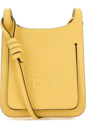 MCM Väska, Dam, ONE Size, Läder, Gul Läder Mini Himmel Crossbody Väska