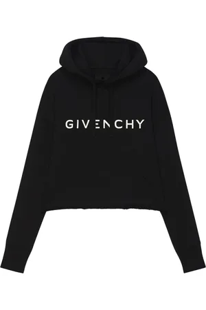 Givenchy Sweatshirts & Hoodies, Dam, S, Bomull, Svart Hoodtröja med -tryck
