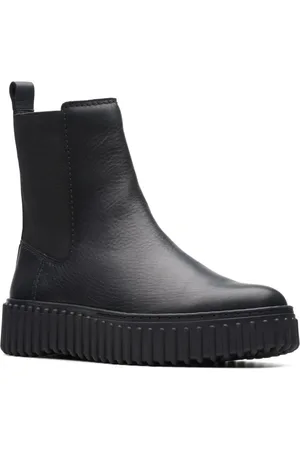 Clarks Skor, Dam, 37 EU, Läder, Maple Ankelstövlar