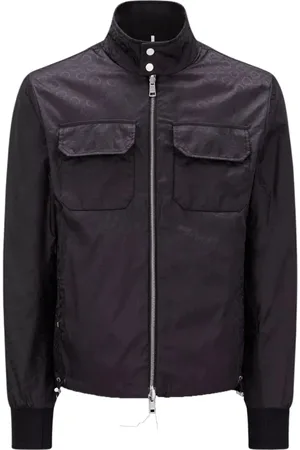 Moncler Jacka, Herr, L, Bomull, Reversibel Flamenne Svart Jacka