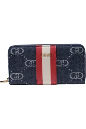 Liu Jo Accessoarer, Dam, ONE Size, Polyester, Print Zip-Around Plånbok