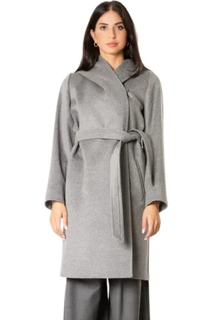 Max Mara Kappa, Dam, M, Ullkappa med huva - Grå