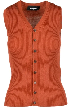 Dsquared2 Stickade tröjor & koftor, Dam, S, Räfflad ulltopp