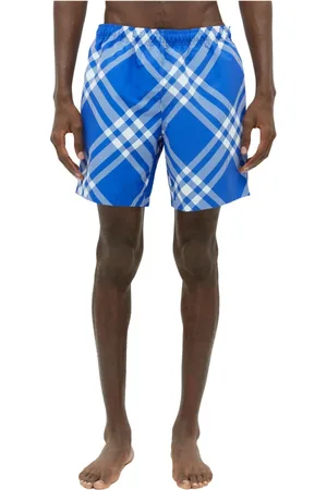 Burberry Badkläder, Herr, S, Polyester, Rutiga badshorts
