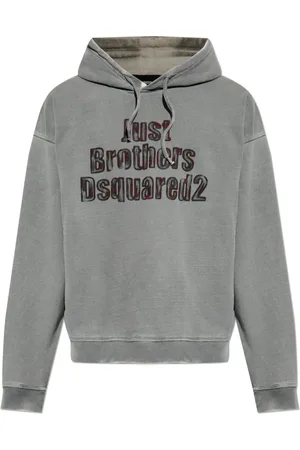 Dsquared2 Sweatshirts & Hoodies, Herr, M, Bomull, Mönstrad Sweatshirt