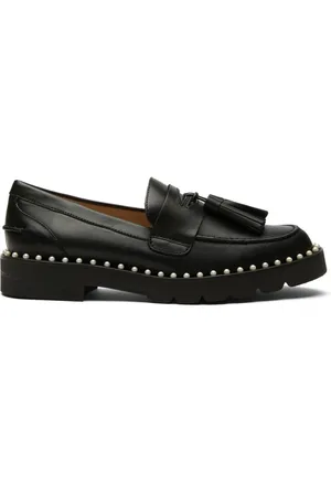 Stuart Weitzman Skor, Dam, 37 1/2 EU, Pärlloafers – Förhöj din avslappnade och formella stil