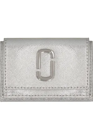 Marc Jacobs Accessoarer, Dam, ONE Size, Läder, Metallic Leather Snap Wallet