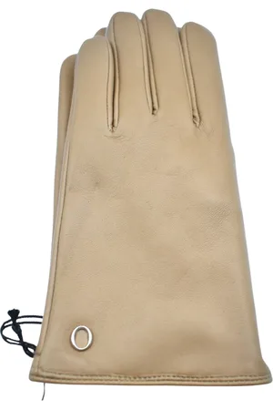 Orciani Accessoarer, Dam, 7 1/2 IN, Läder, Almond Gloves