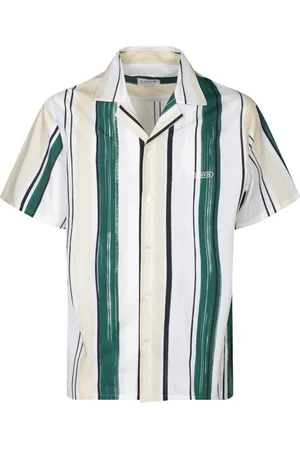 Lanvin Skjorta, Herr, L, Bomull, Grönrandig skjorta