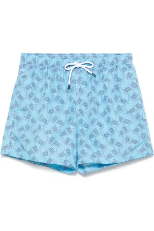 FEDELI Badkläder, Herr, M, Polyester, Polyesterbadshorts med elastisk midja