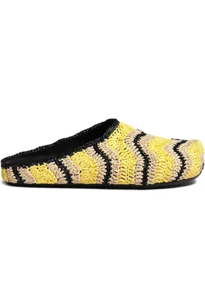 Marni Skor, Herr, 40 EU, Fussbett Sabot Raffia Slip-On Sandaler